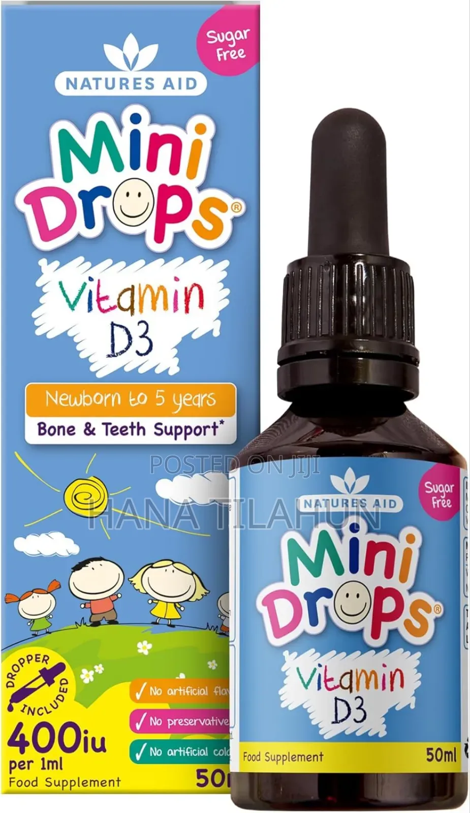 Natures Aid Vitamin D3 Mini Drops for Infants and Children