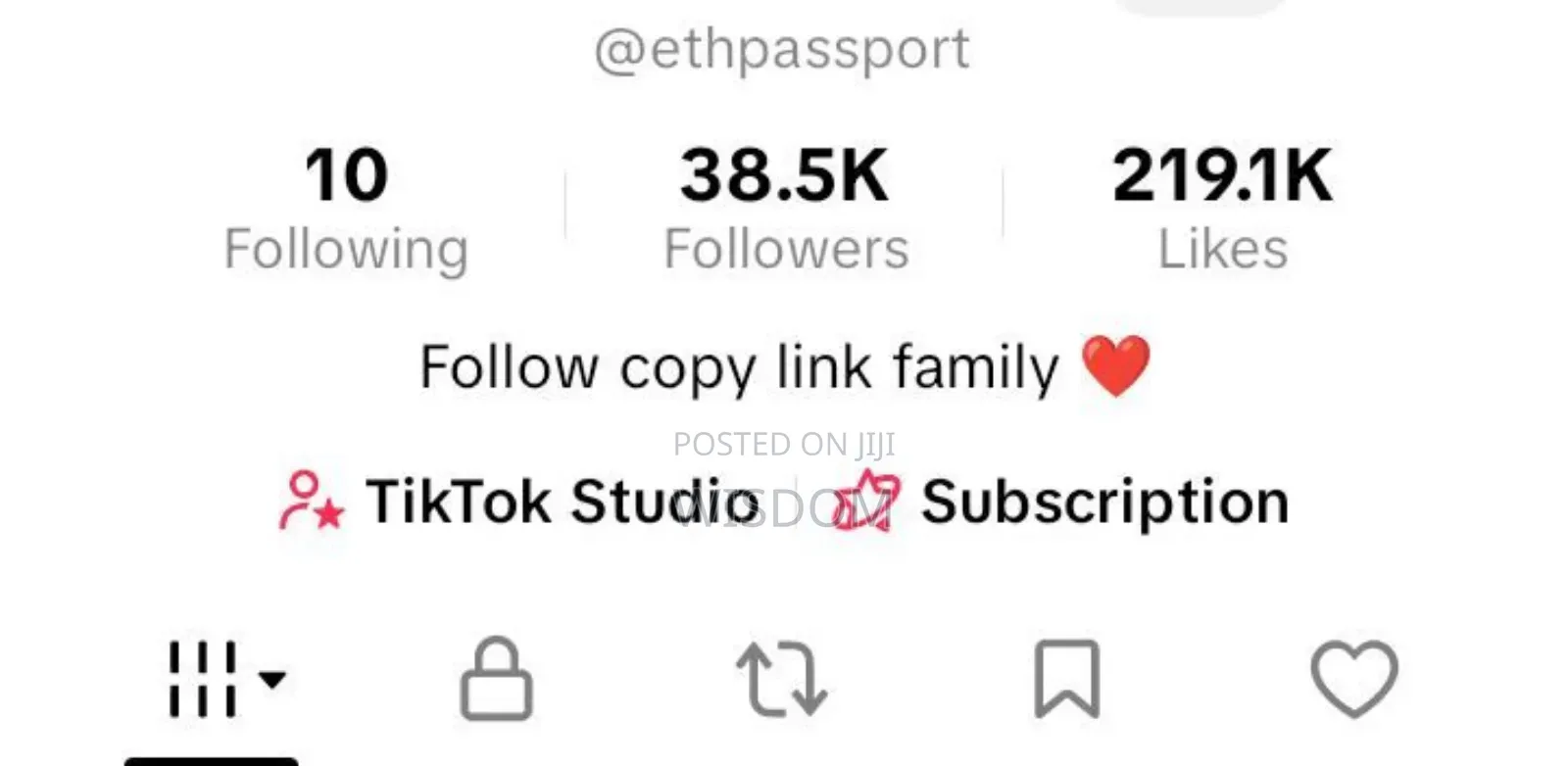 Tiktok Account
