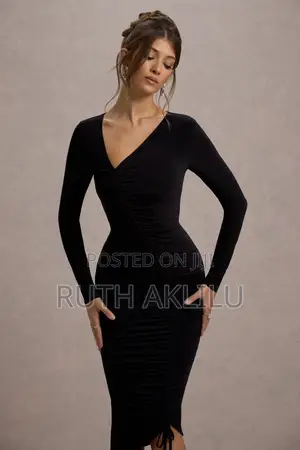 Photo - Women Full Sleeve Midi Length Bodycon Dress