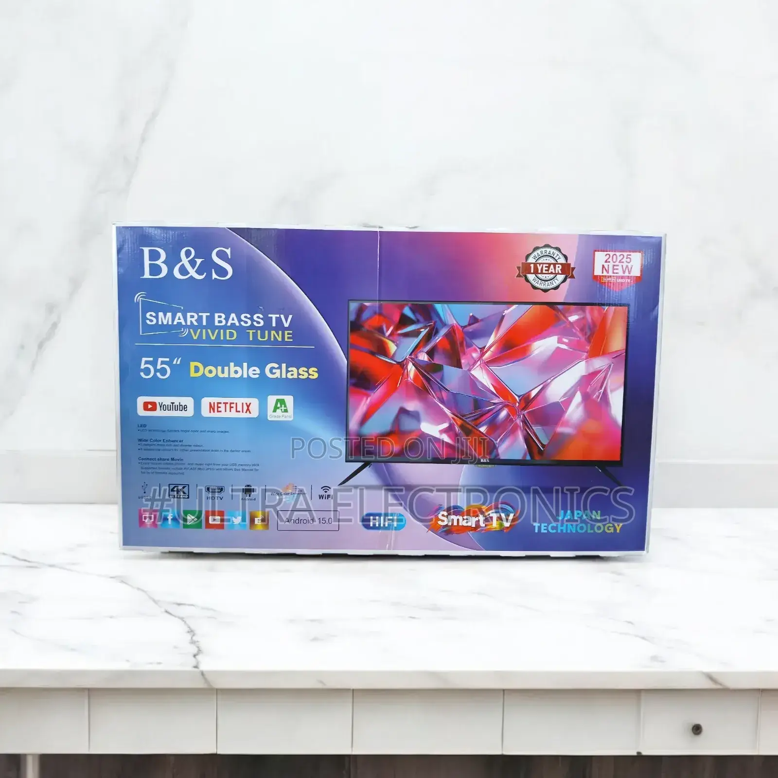 B S 55 Inch Smart Android Tv New Arrival 2025 Youtube Miracast
