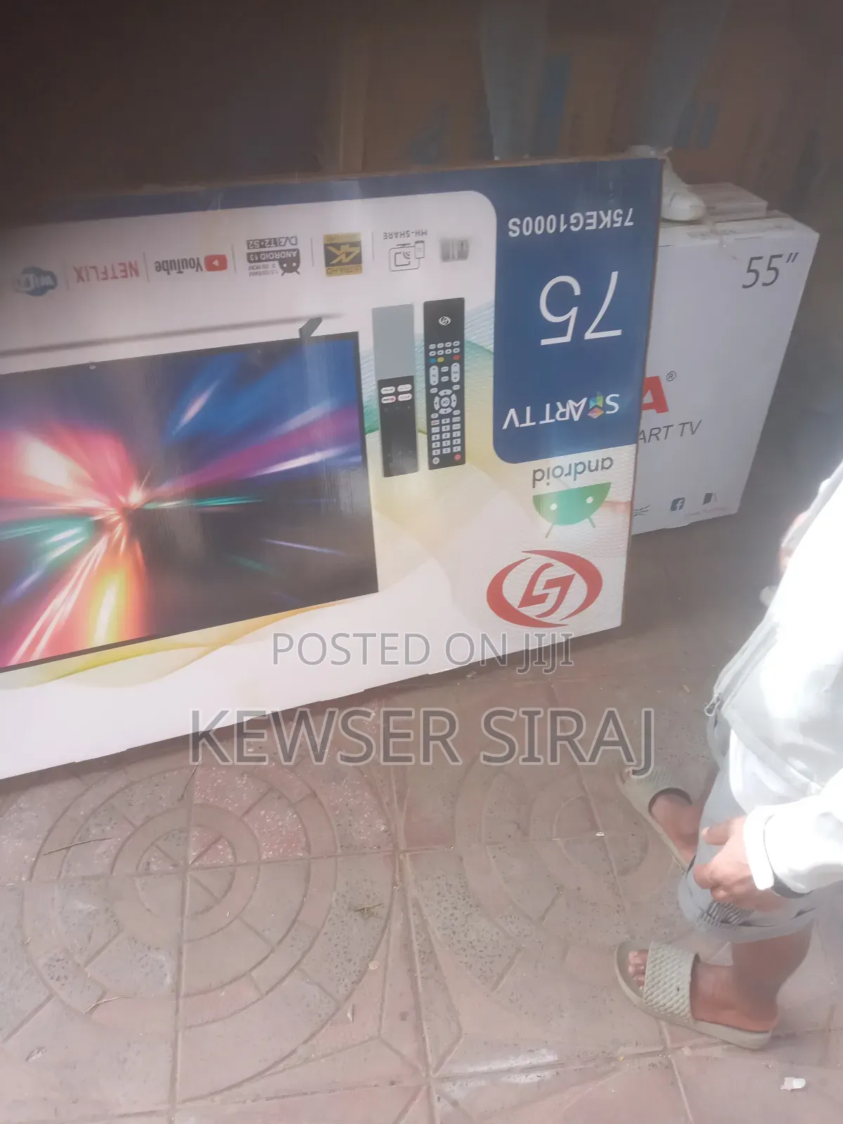 Lej 75.Inch Tv Smart Android Double Glass Hifi Sound Primium Uhd