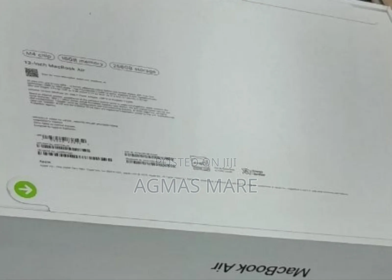 New Laptop Apple MacBook Air 2025 M4 13-Inch 16GB Apple M4 SSD 256GB