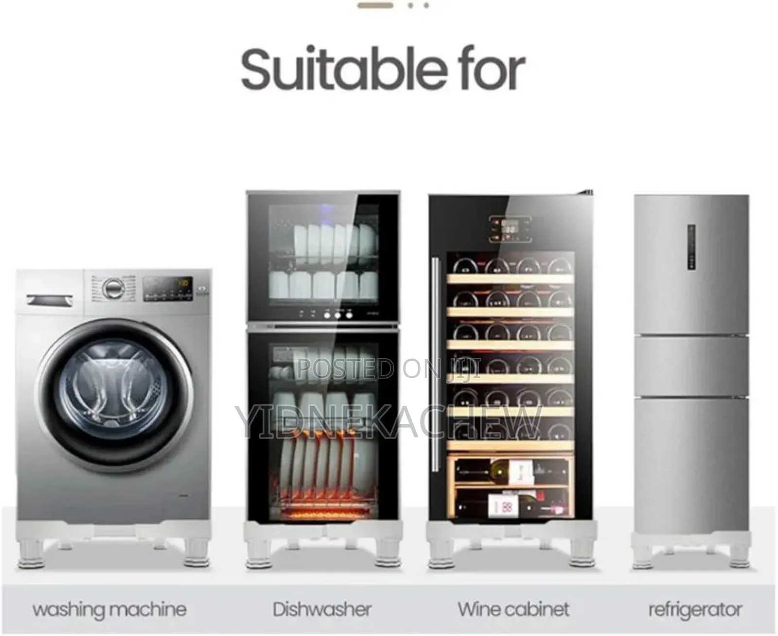 Adjustable Washing Machine Stand With Wheels