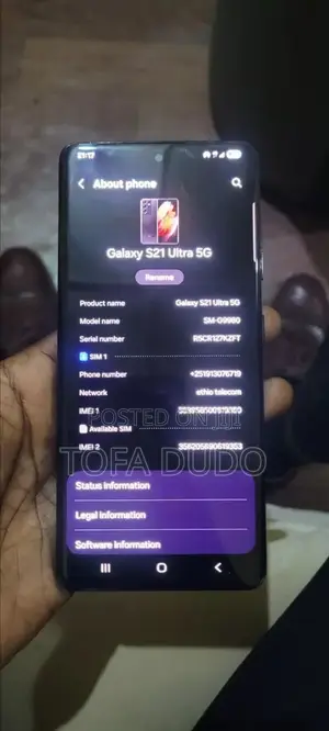 Samsung Galaxy S22 Ultra 256 GB Black