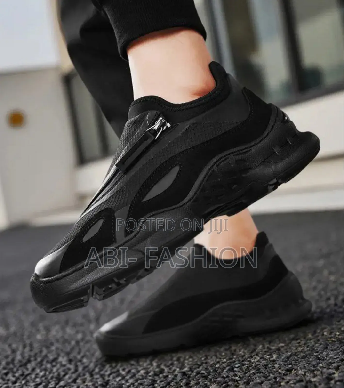 Zhengbu Slip-on Sneakers Zipper Shoes