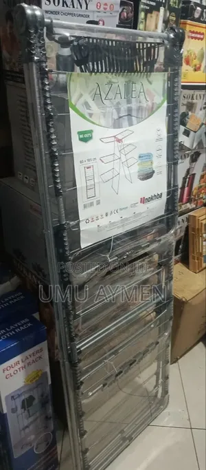 ወፍራሙ የቱርክ የልብስ ማስጫ Cloth Drying Rack Made In Turkey 65 By 165cm 6 Wing