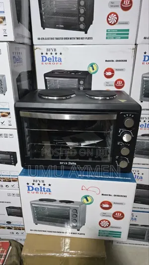 Delta Europe Mini Oven 48-ltr.Electric Toaster Oven With Two Hot-Plat