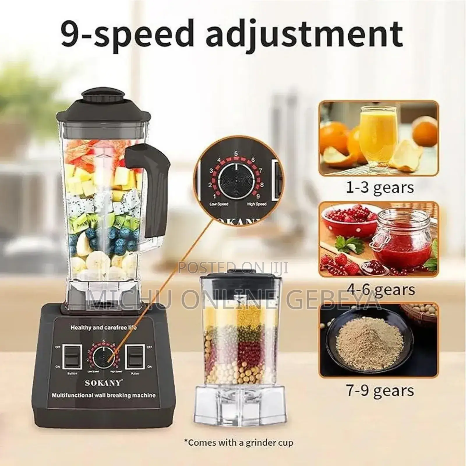 [2-in-1 Function] Sokany Smoothie Blender Has Two Functions: