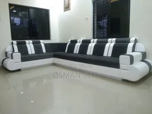 Photo - L Shape Crafted in Style Half Leather Sofa