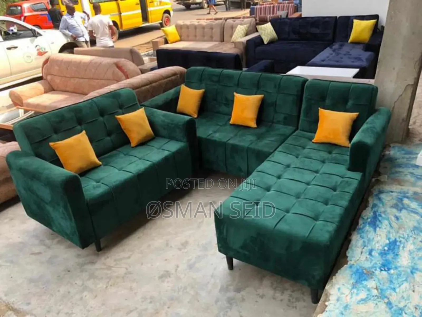 5 Seater Bed Style L Shape Sofa