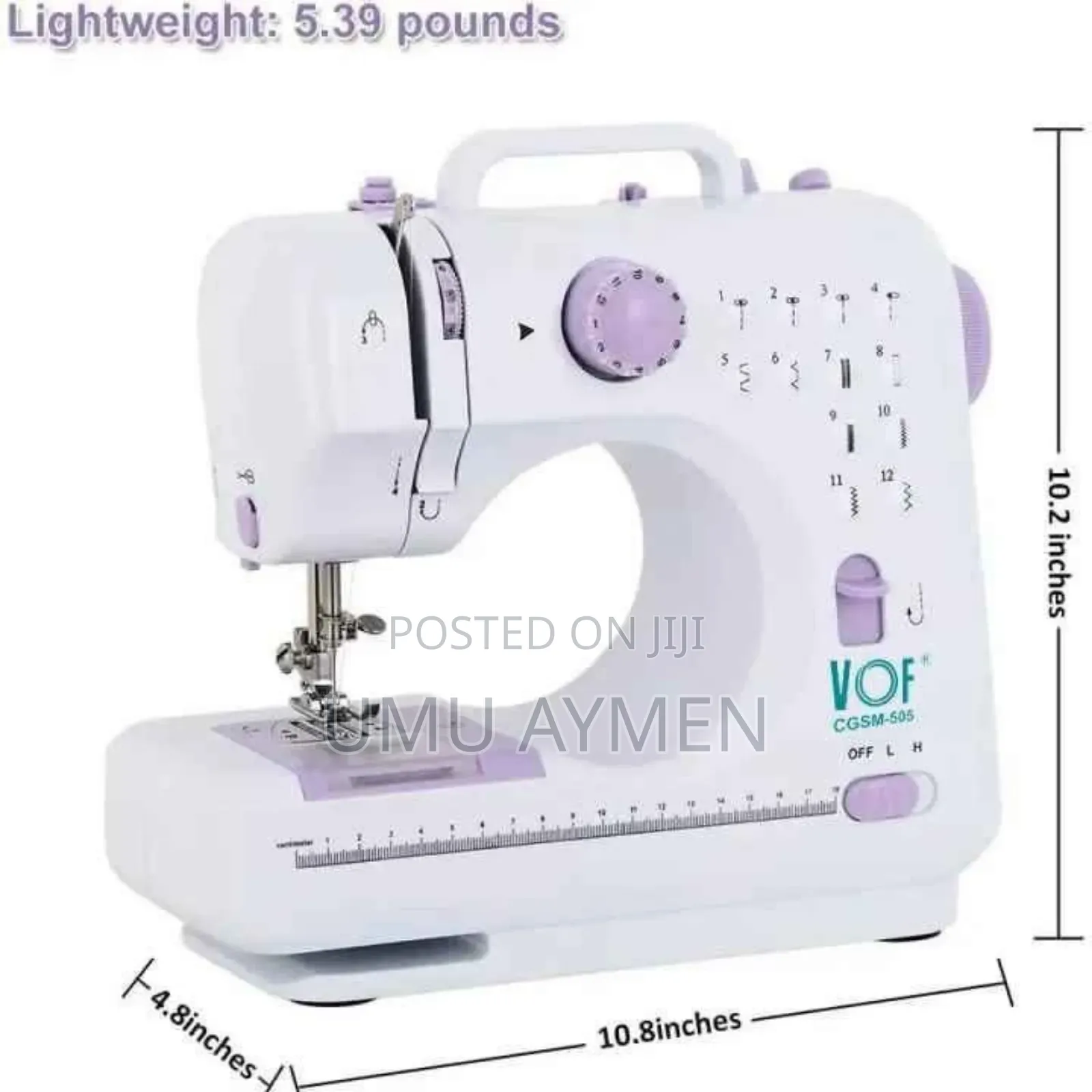 Mini Portable Home Sewing Machine With Foot Pedal, Overlock