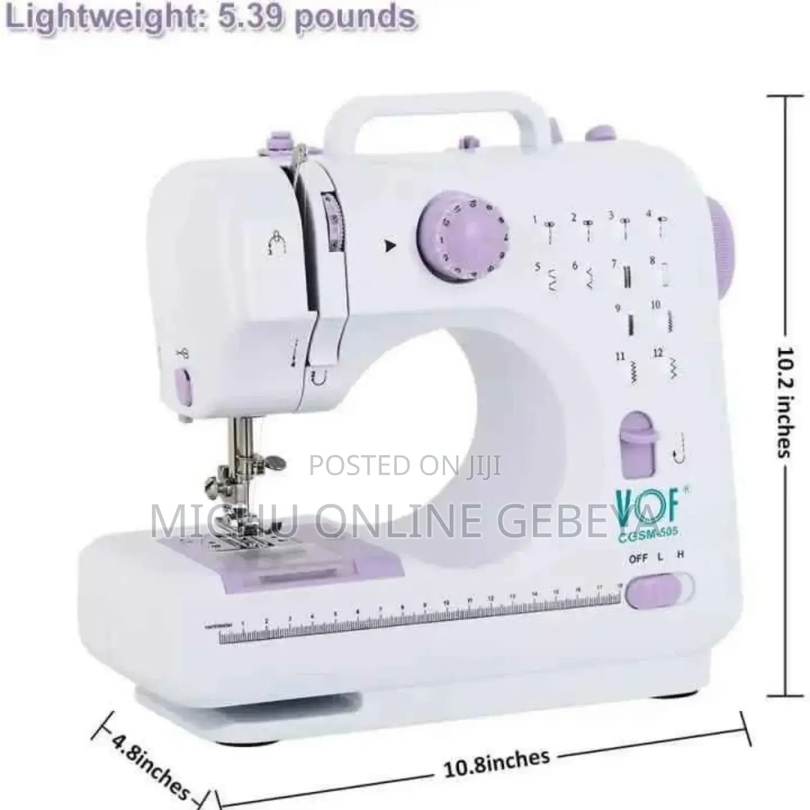 Mini Portable Home Sewing Machine With Foot Pedal, Overlock