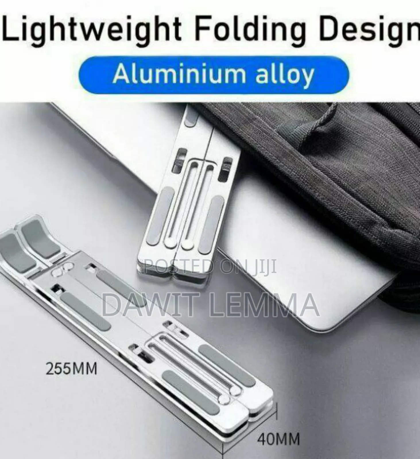 Foldable Height Adjustable Metal Frame Laptop Stand