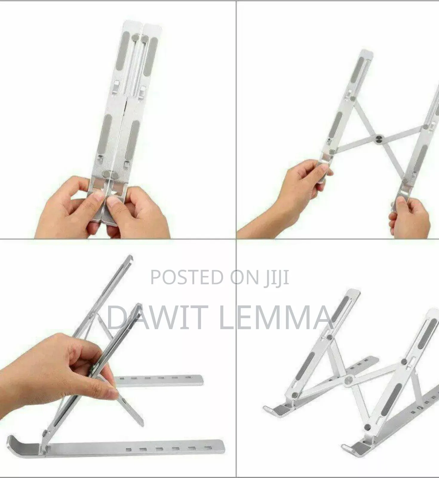 Foldable Height Adjustable Metal Frame Laptop Stand