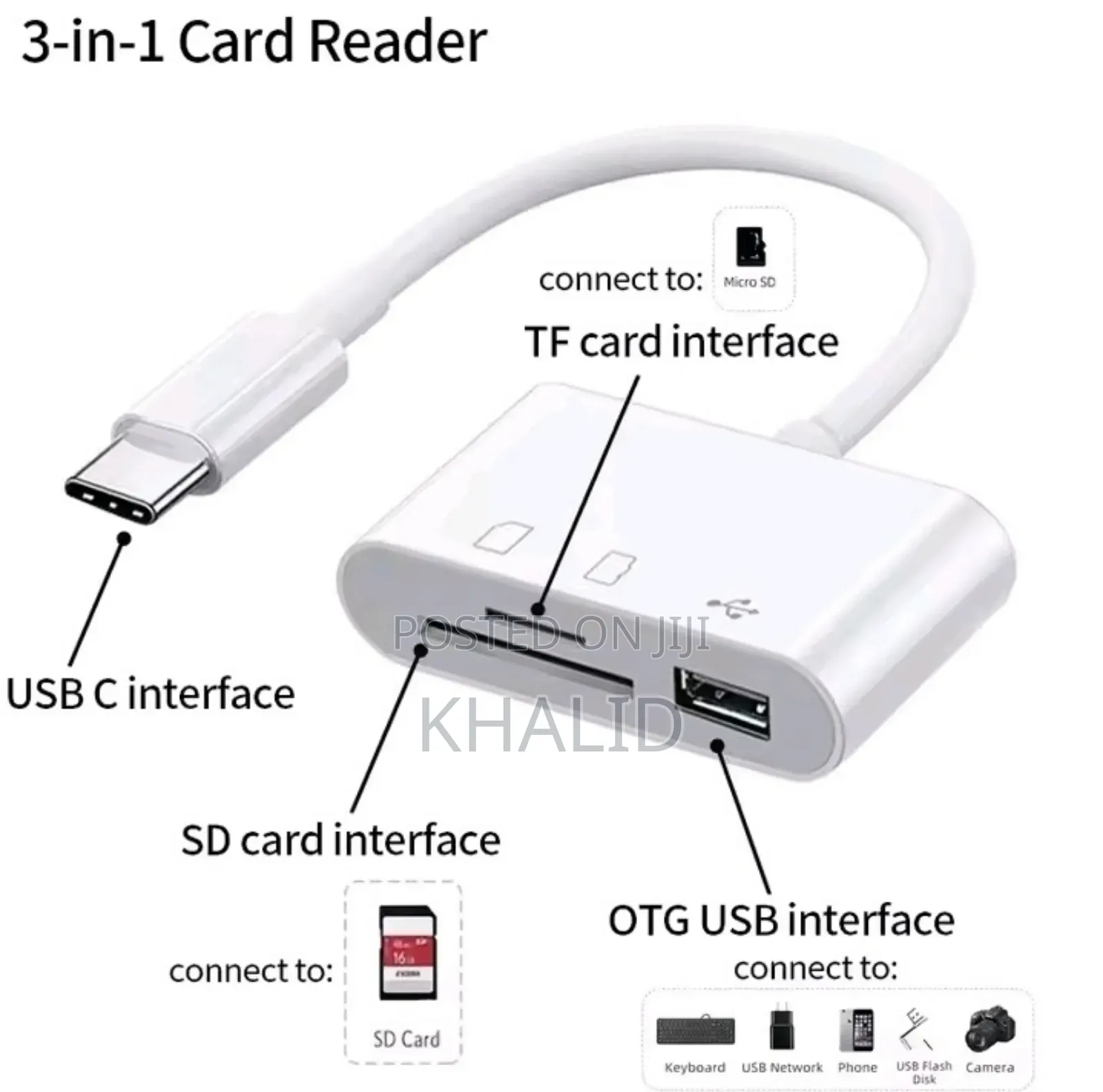 3 in 1 Card Reader