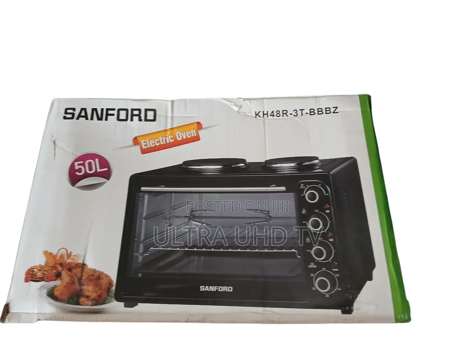 Sanfor ዘመናዊ ባለ 2stove ያለዉ Oven ባለ 50 ሊትር መጠን ስፋት፤ከላይ ሁለት ስቶቭ ያለው፤Best