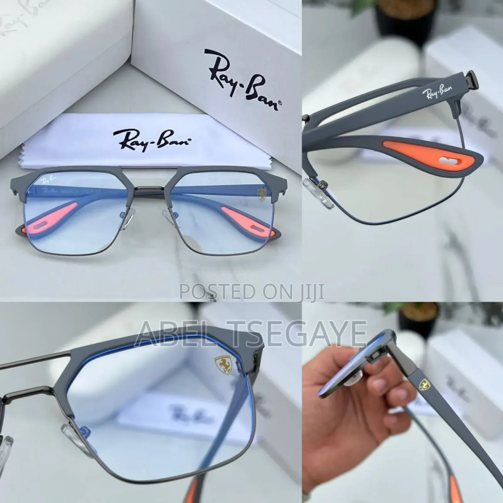 Rayban Ferrari Anti Blue Light Eyeglasses (Computer Eyeglasses)