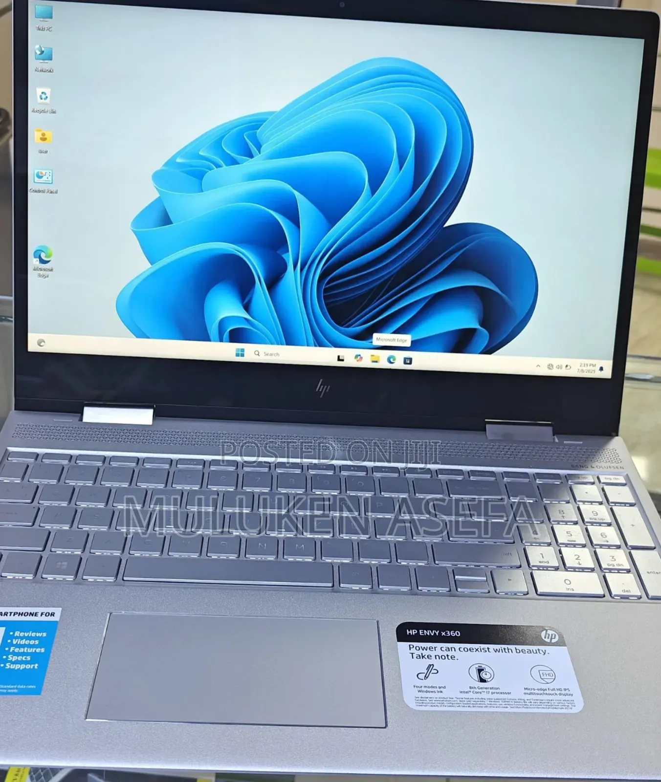 New Laptop HP Envy X360 16GB Intel Core I7 SSD 512GB