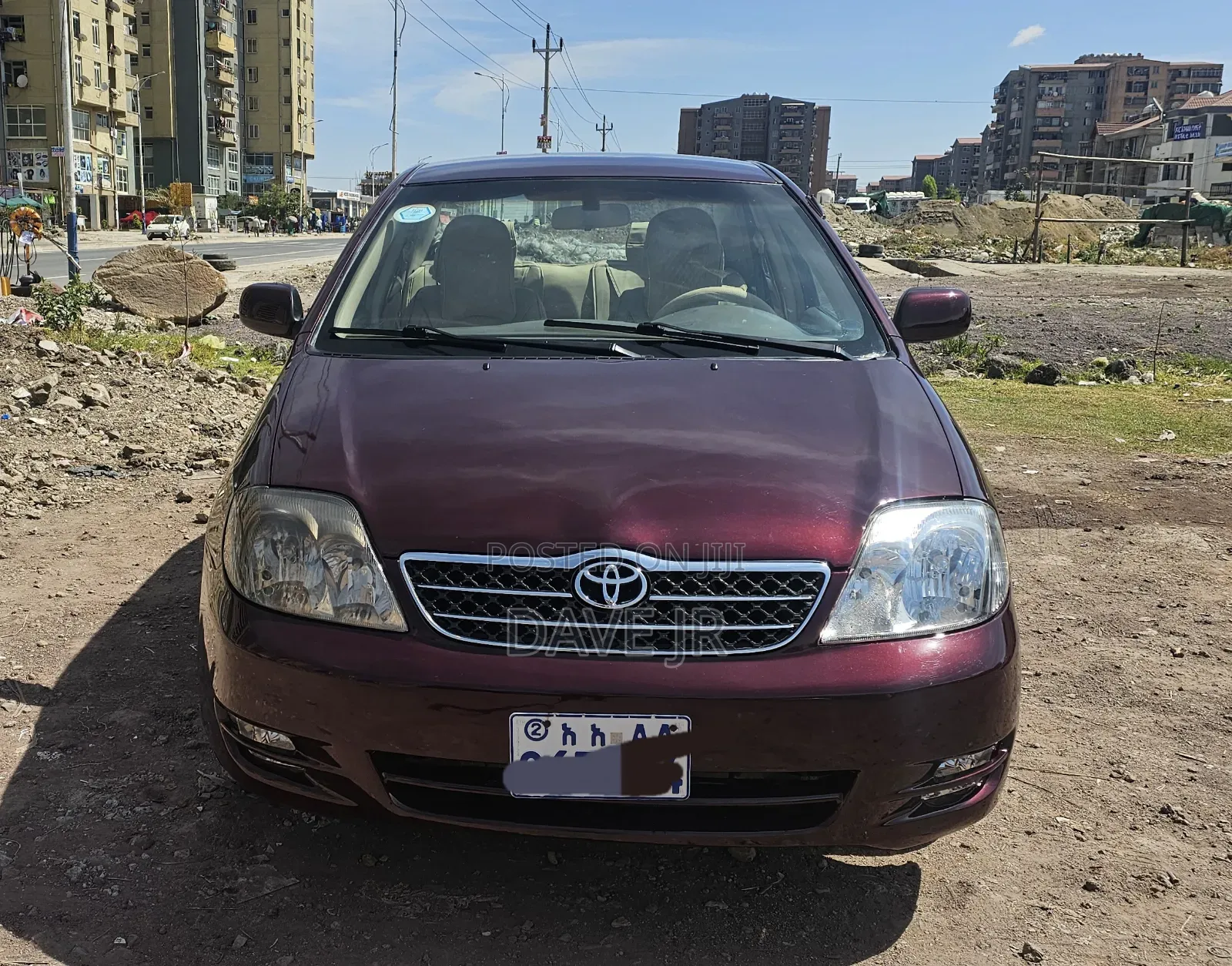 Toyota Corolla Sedan 2003 Burgundy