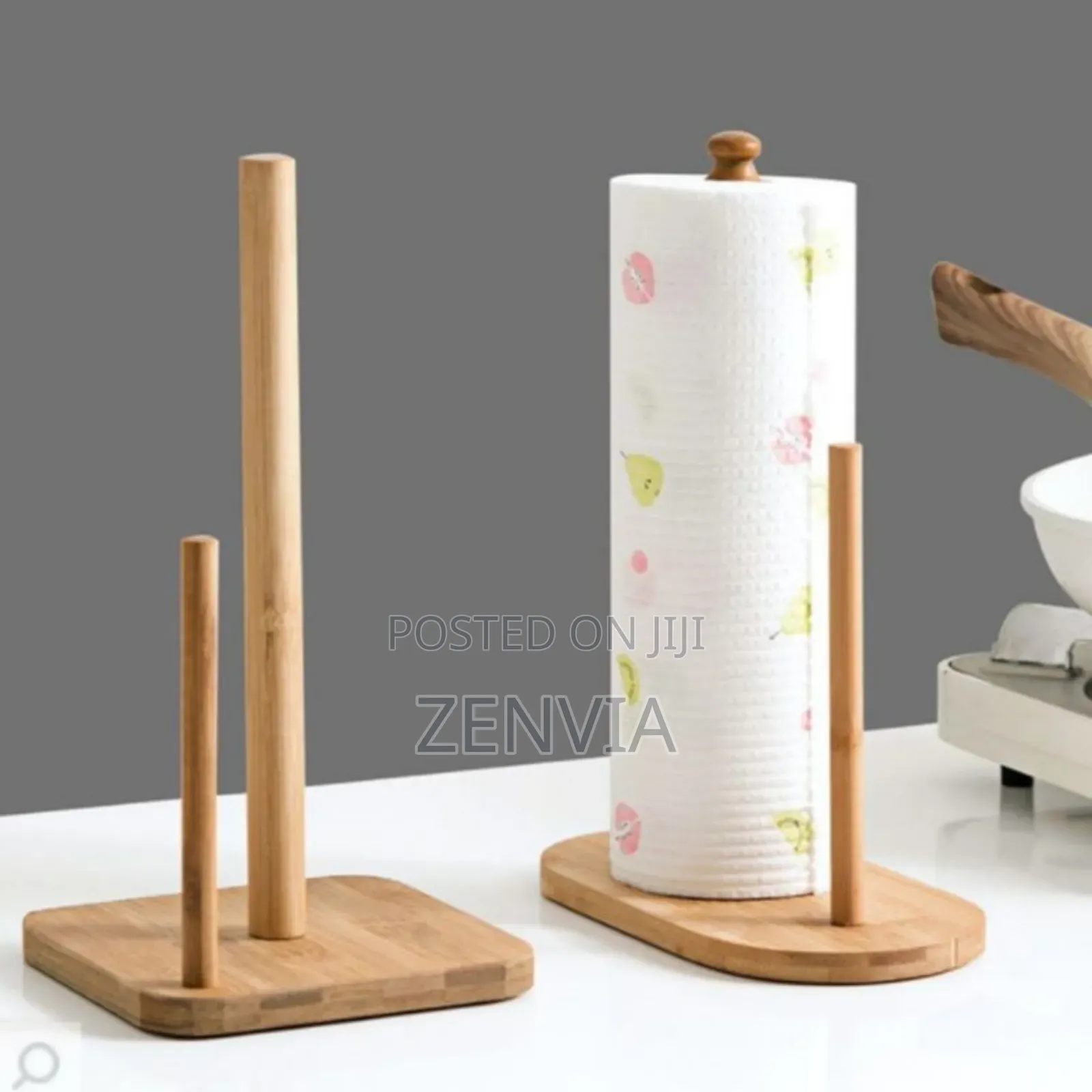 Bamboo Tissue Stand