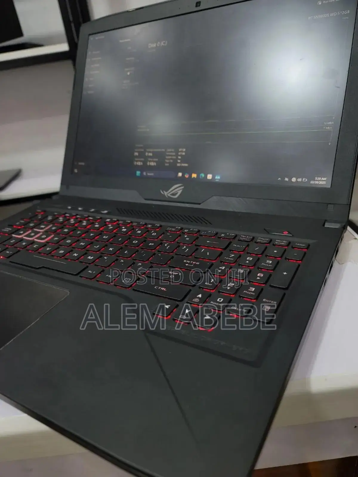 New Laptop Asus ROG Strix G15 12GB Intel Core I7 SSD 512GB