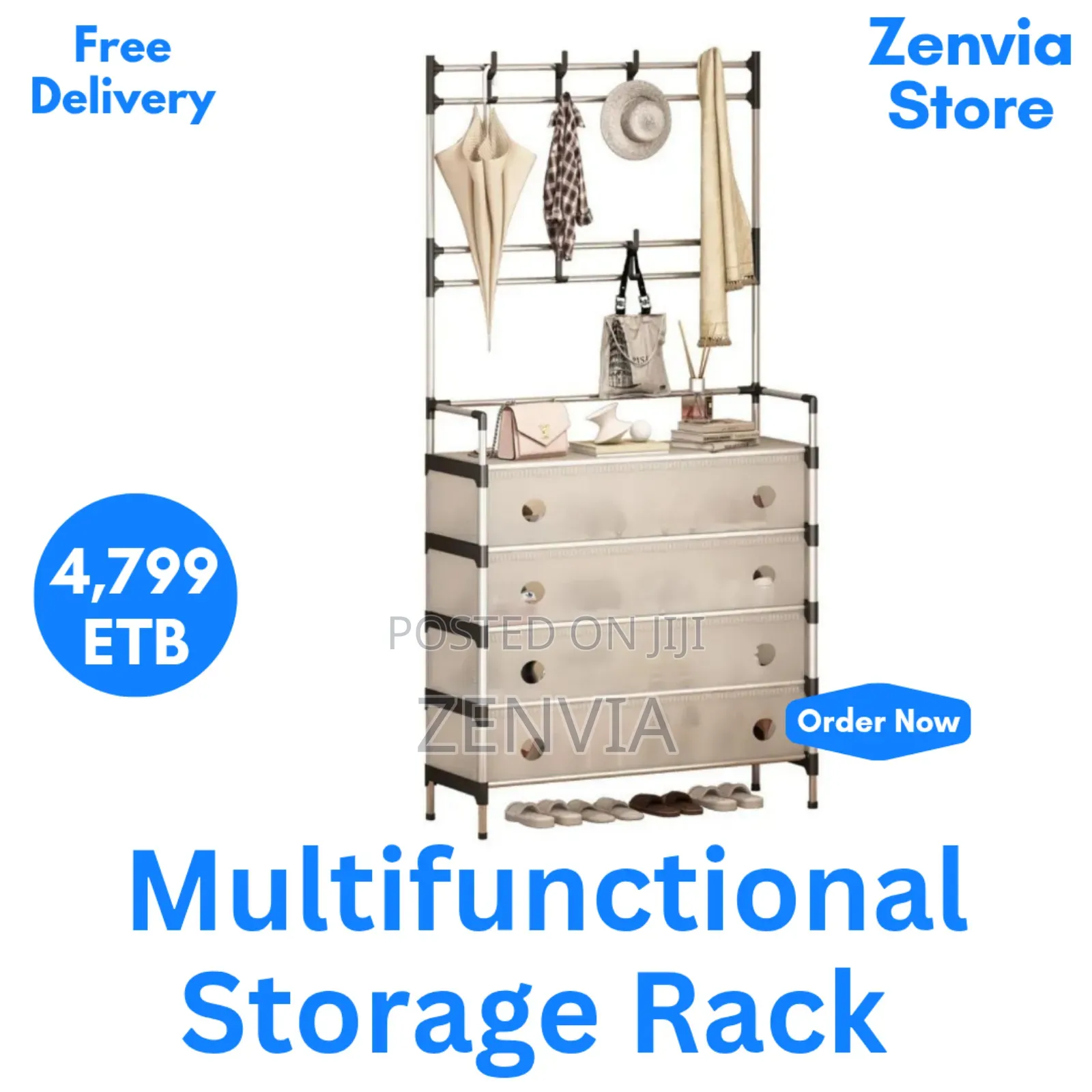Multifunctional Storage Rack For Shoes,Hats,Bugs-/ Free Delivery /