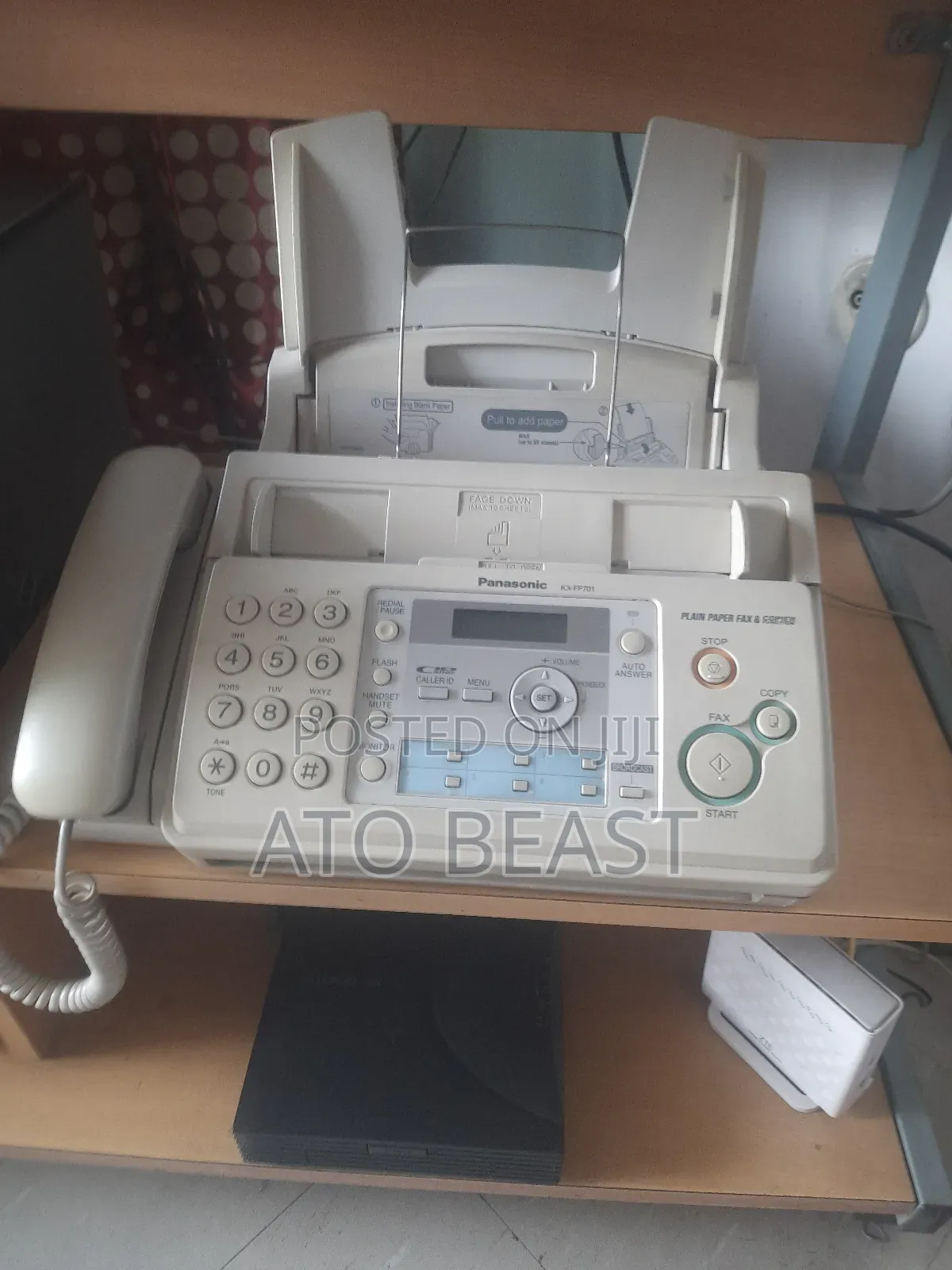 Panasonic Kx-Fp701 Plain Paper Fax Machine