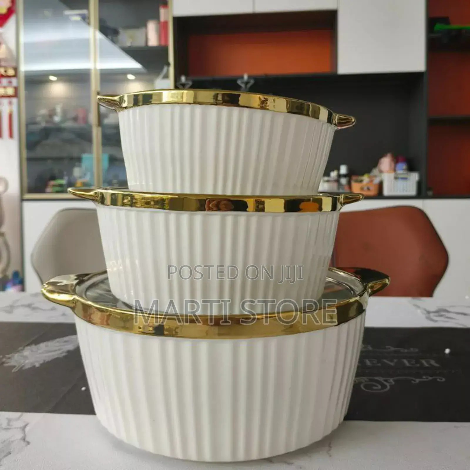 Porcelain Soup Pot 3 Pieces