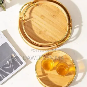 3 Pcs Bamboo Pallet Food Tray