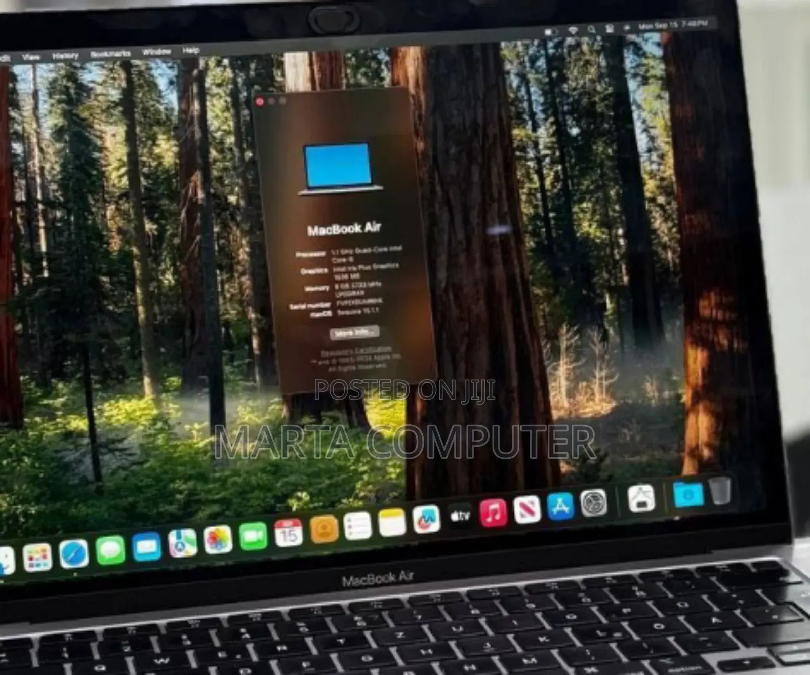 New Laptop Apple MacBook Air 2020 8GB Intel Core I3 SSD 256GB