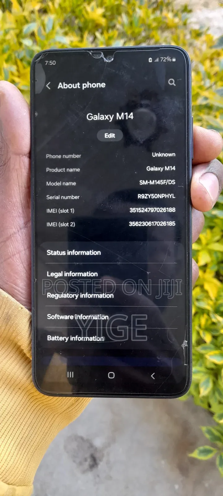 Samsung Galaxy M14 64 GB Black