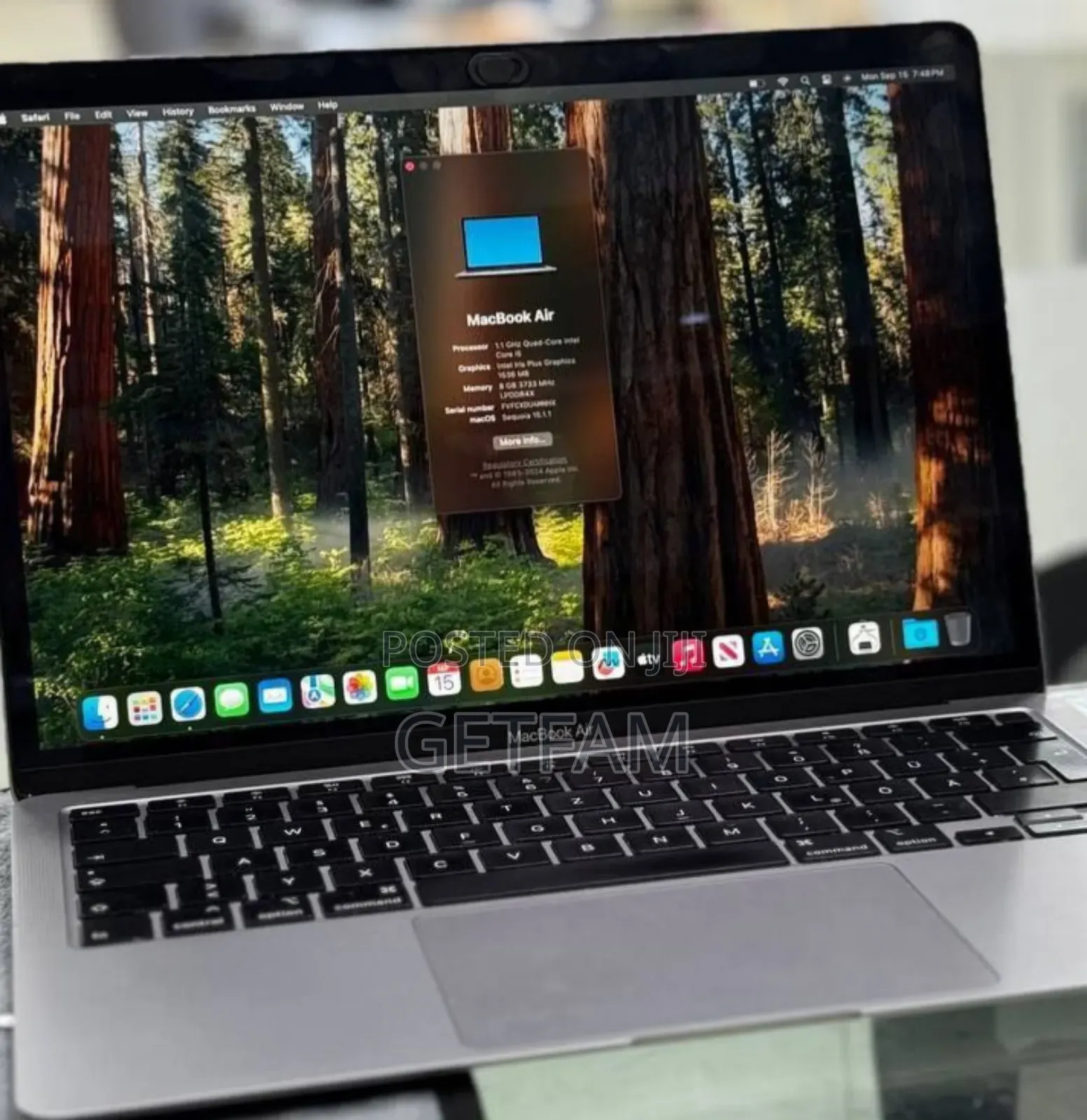 New Laptop Apple MacBook Air 2020 M1 8GB Intel Core I3 SSD 256GB