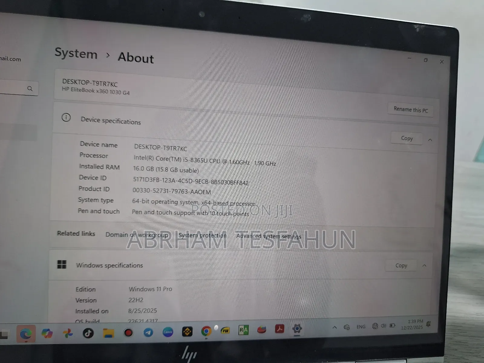 Laptop HP EliteBook 840 16GB Intel Core I5 SSD 512GB