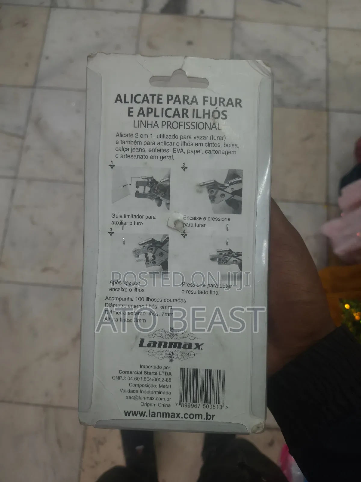 Lanmax Professional Eyelet Pliers Tool/ ከምሱር መብሻ እና መጨፍለቂያ