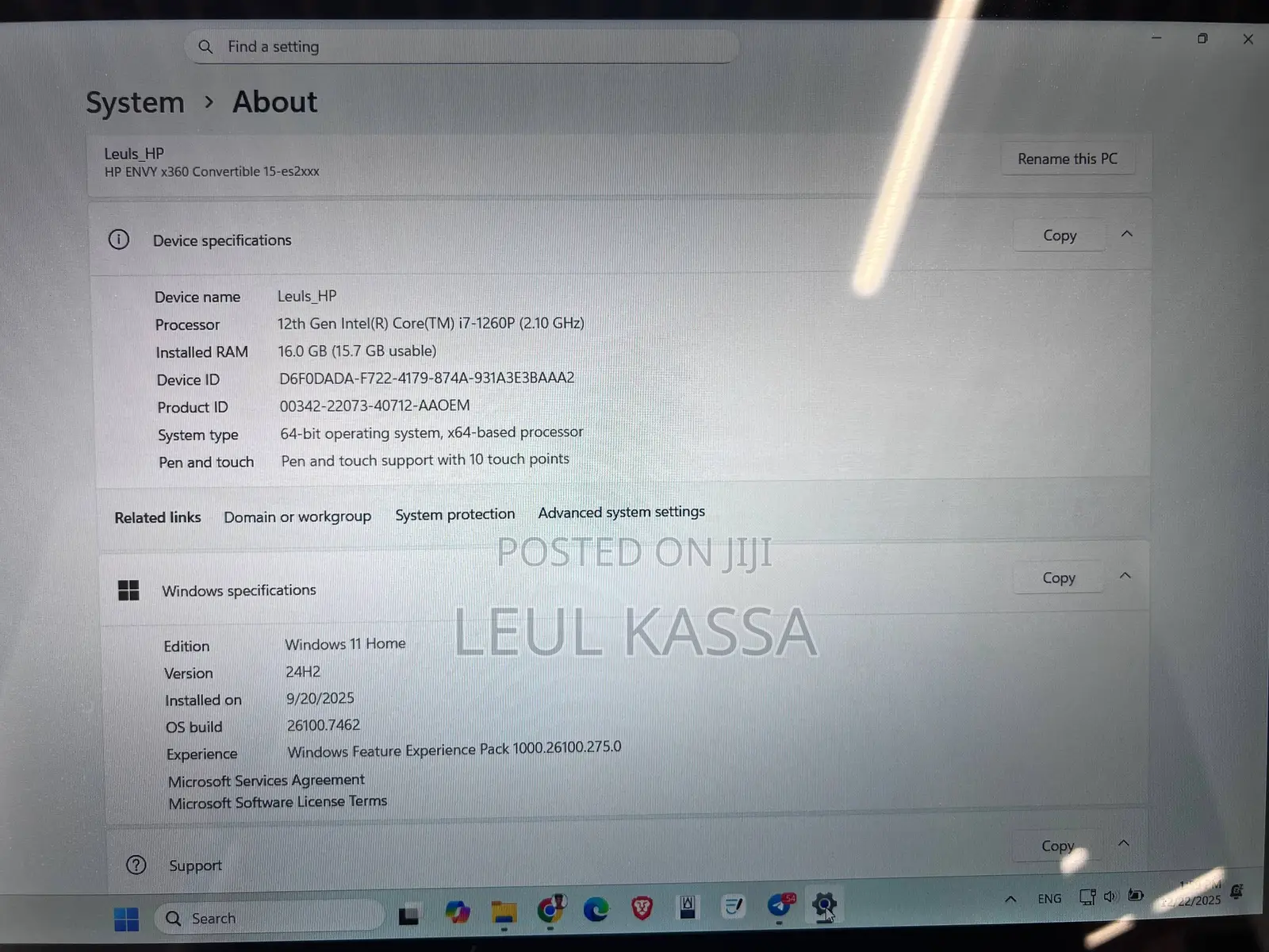 New Laptop HP Envy X360 16GB Intel Core I7 SSD 1T