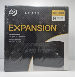 12tb Seagate Expansion External Hard Disk Drive Storage