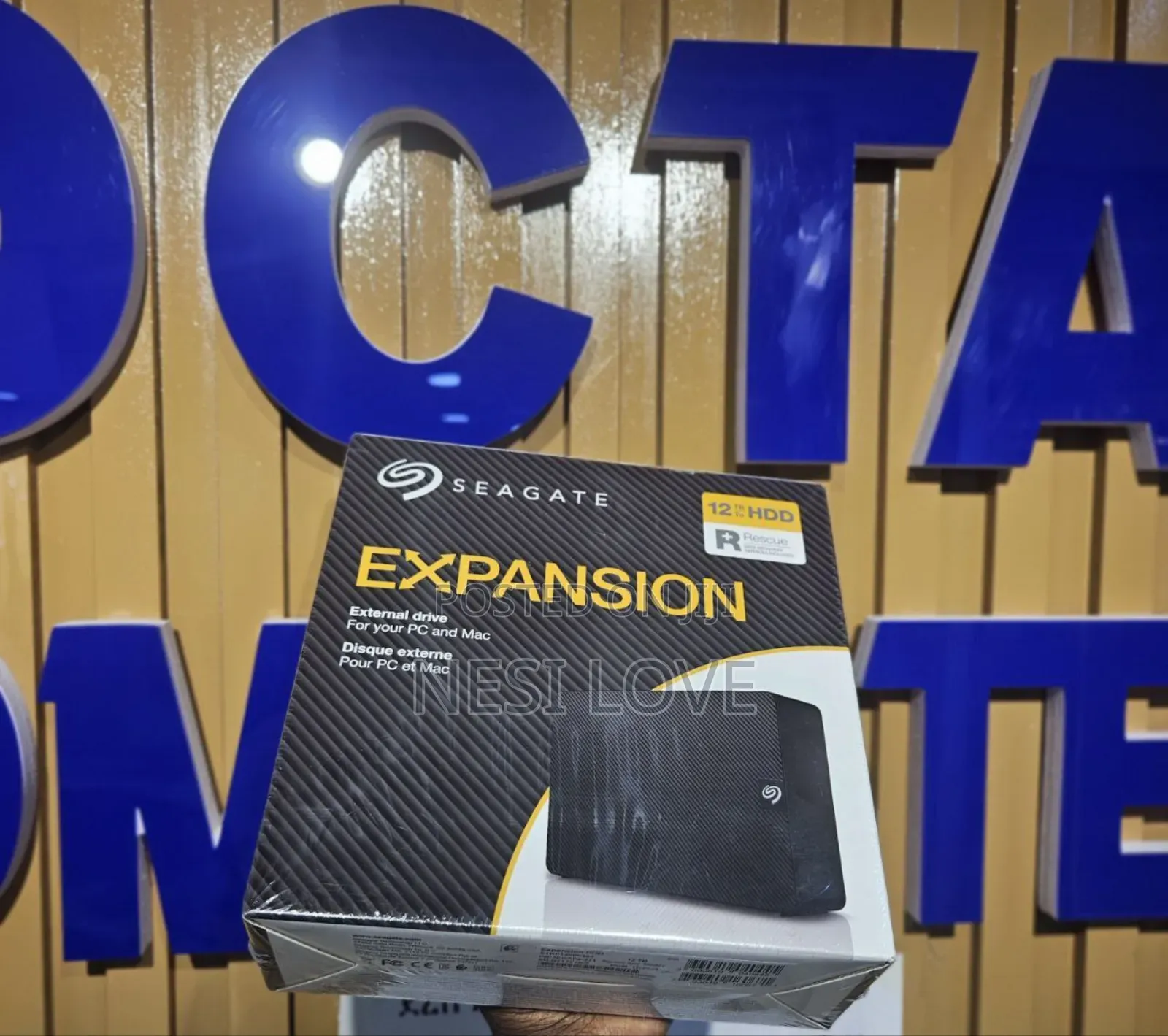 12tb Seagate Expansion External Hard Disk Drive Storage