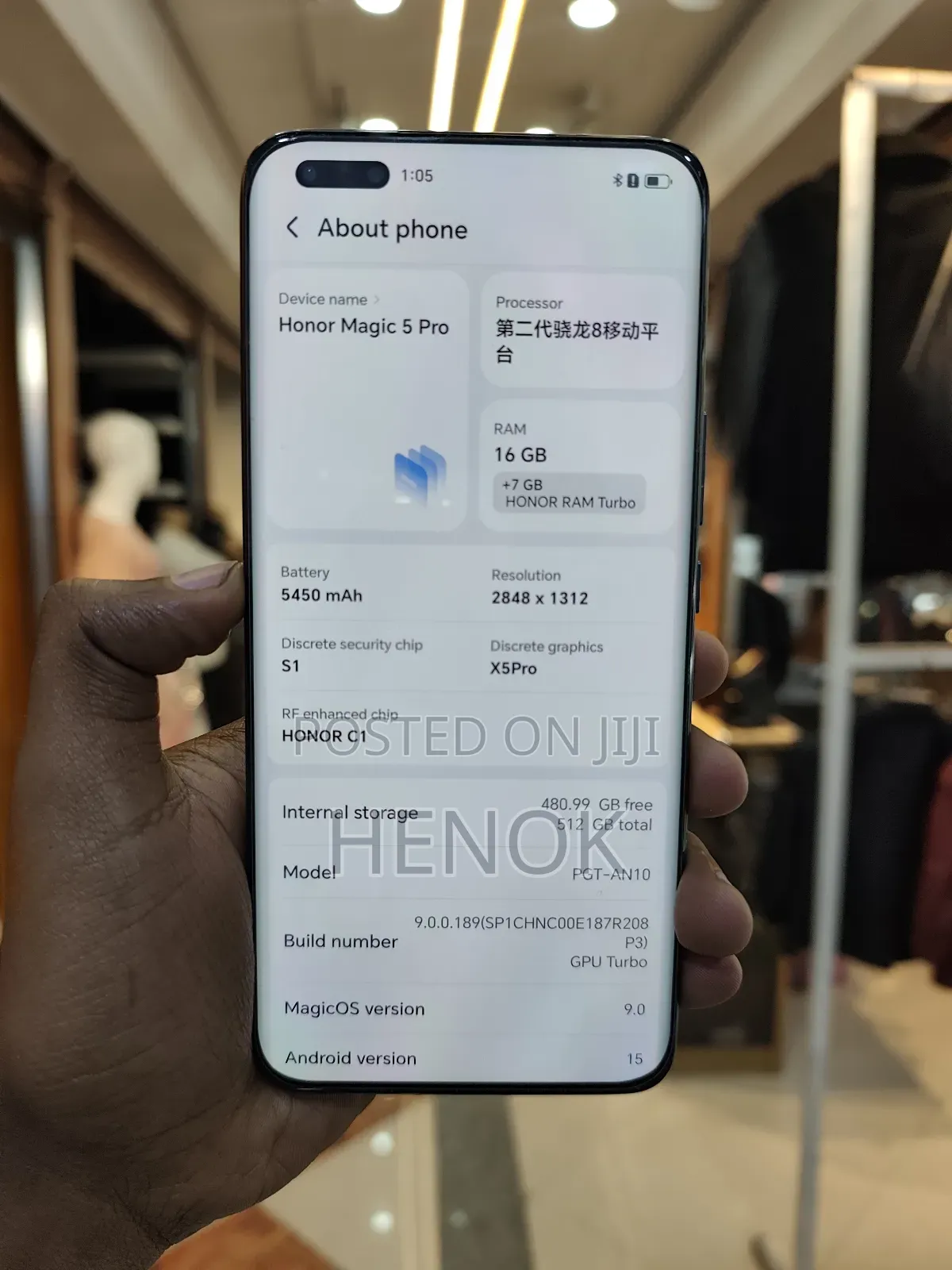 New Honor Magic5 Pro 512 GB