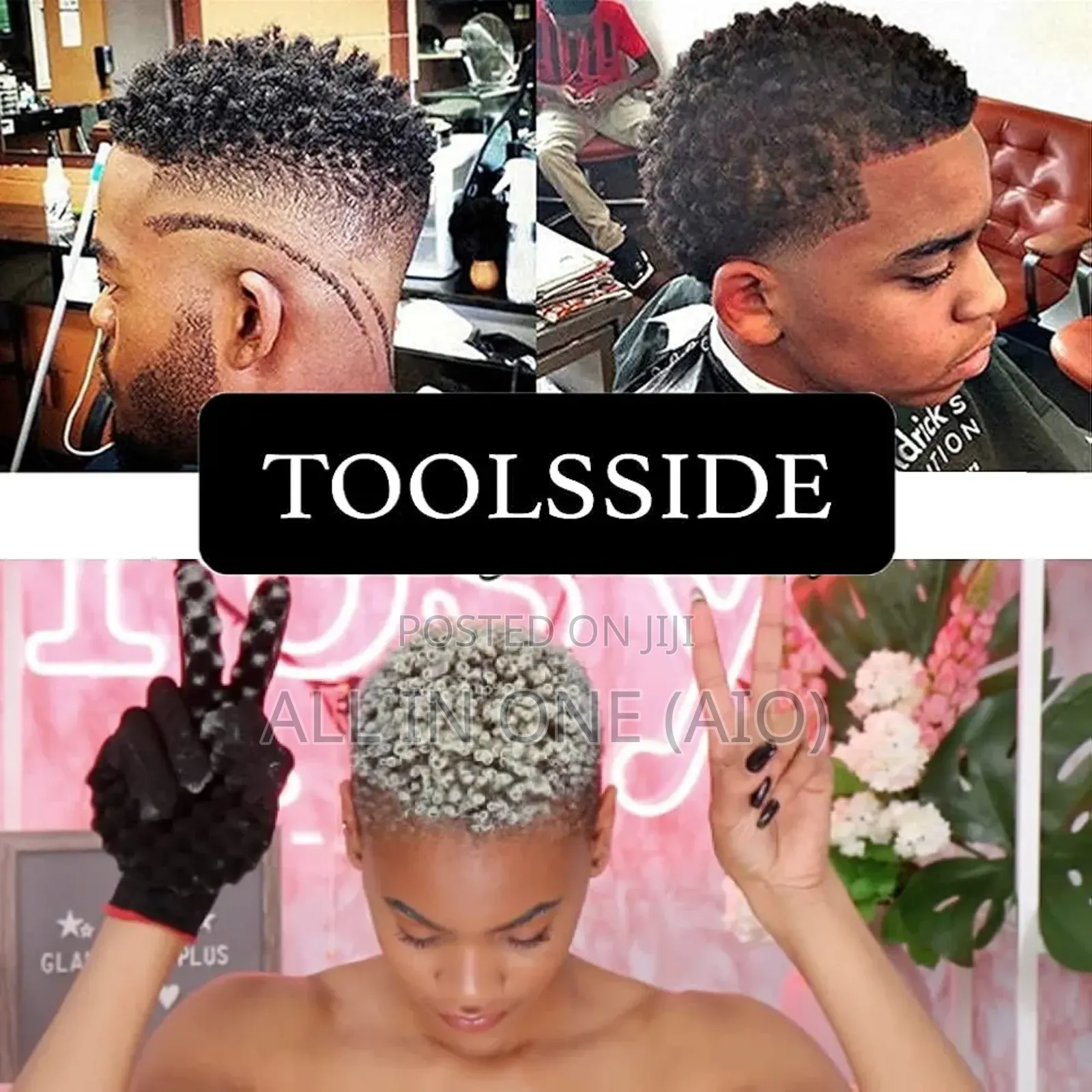 Hair Curl Sponge Gloves