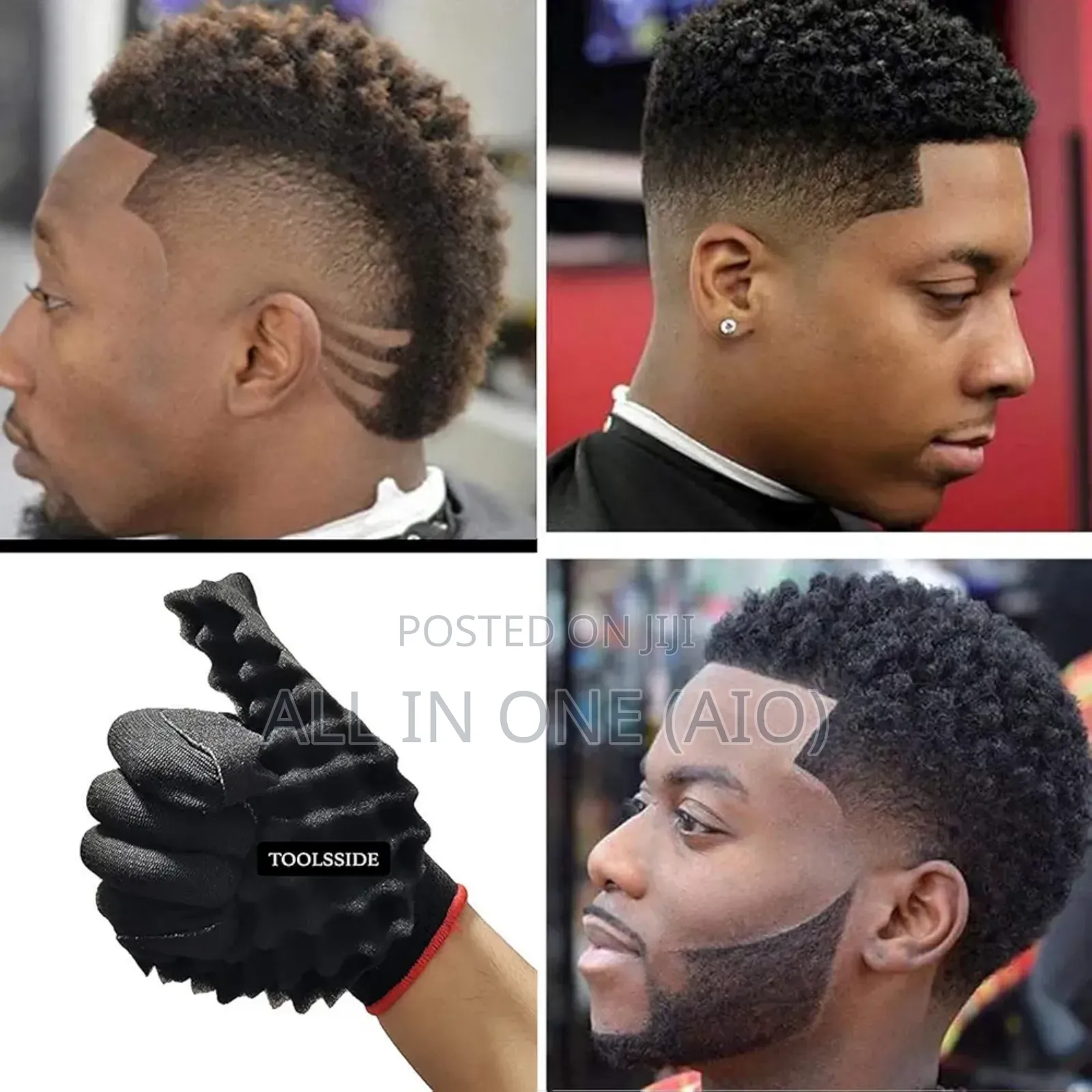 Hair Curl Sponge Gloves