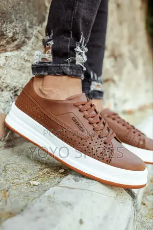 New Arrival Brown Chekich Turkey Fashion Shoes