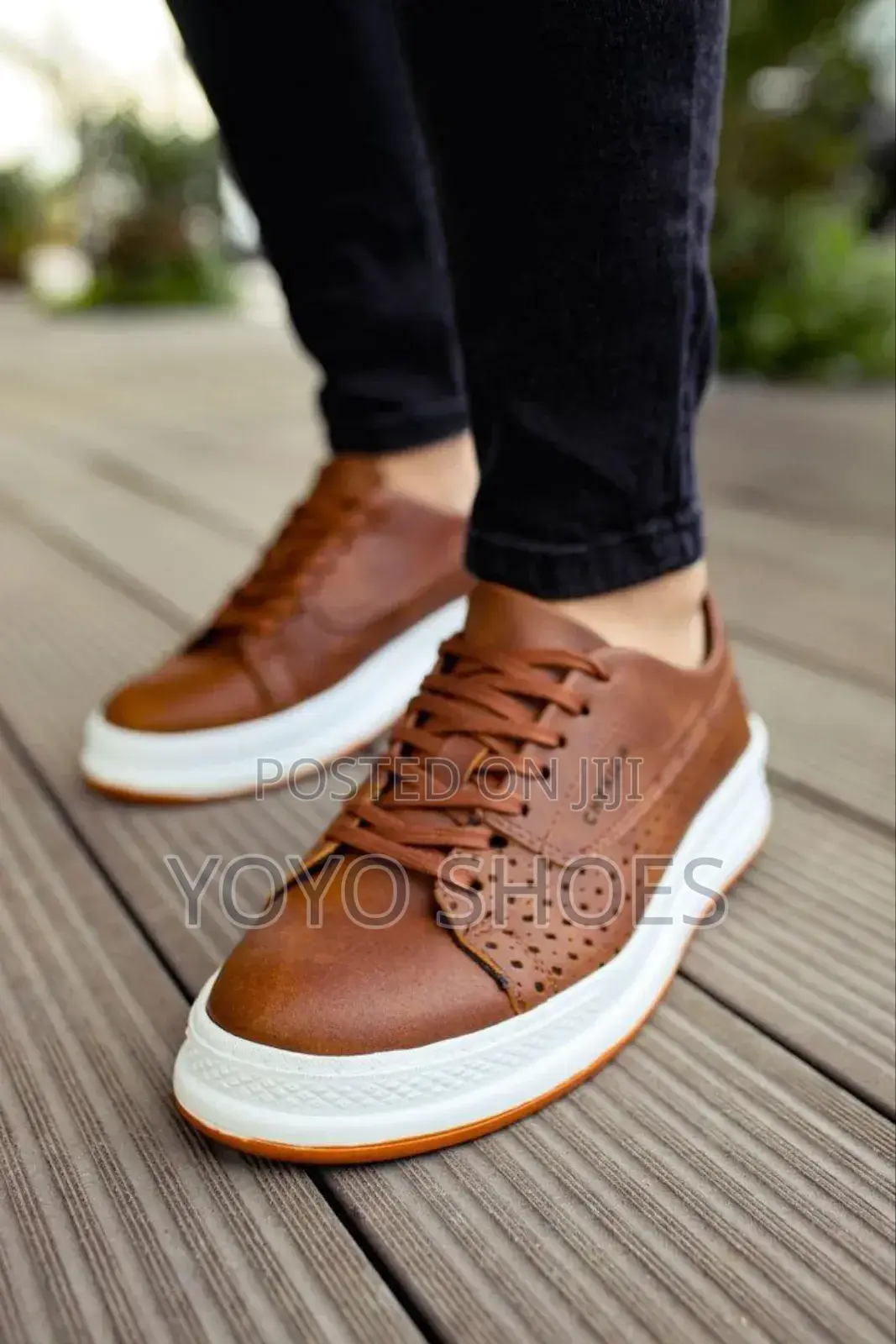 New Arrival Brown Chekich Turkey Fashion Shoes