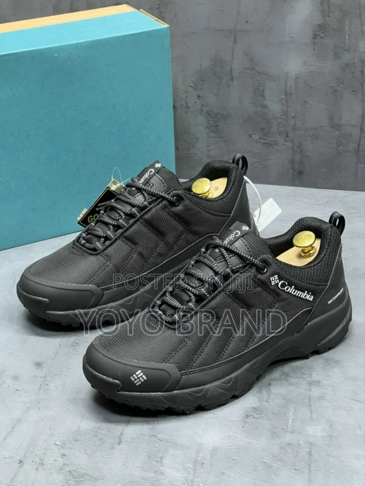 New Arrival Black Colombia Water Proof Fashion Shoes