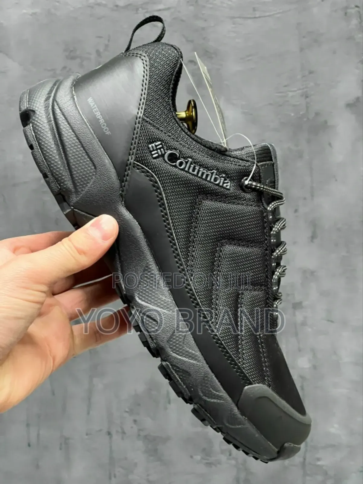 New Arrival Black Colombia Water Proof Fashion Shoes