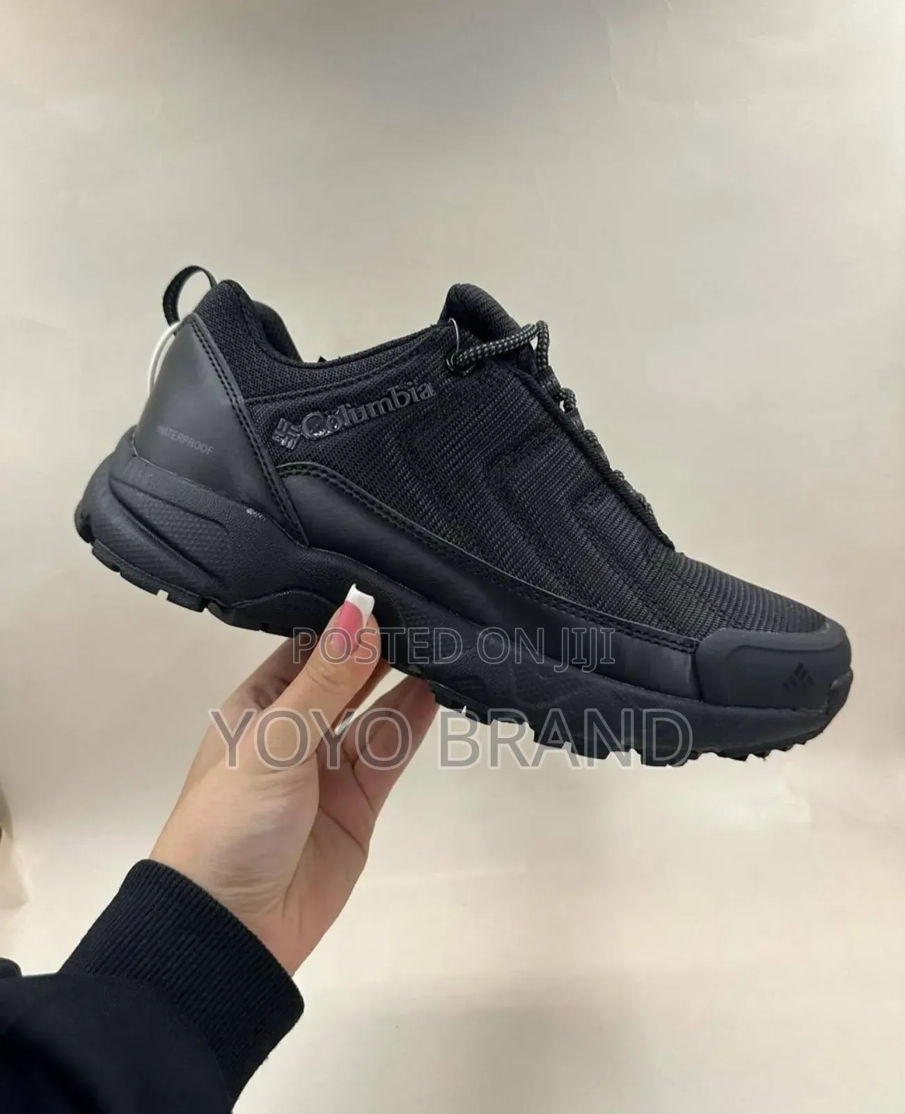 New Arrival Black Colombia Water Proof Fashion Shoes