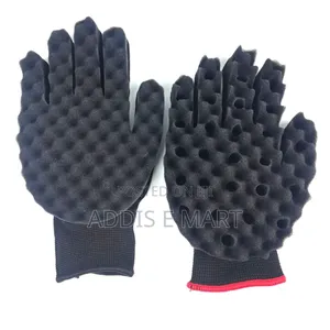 Hair Curl Sponge Gloves