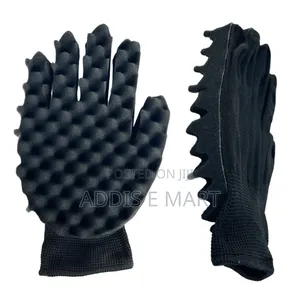 Hair Curl Sponge Gloves