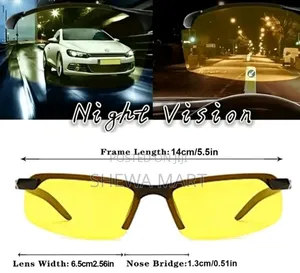 Photo - Driving Night Vision Glasses For Men Women Drivers Glasses Semi Rimles