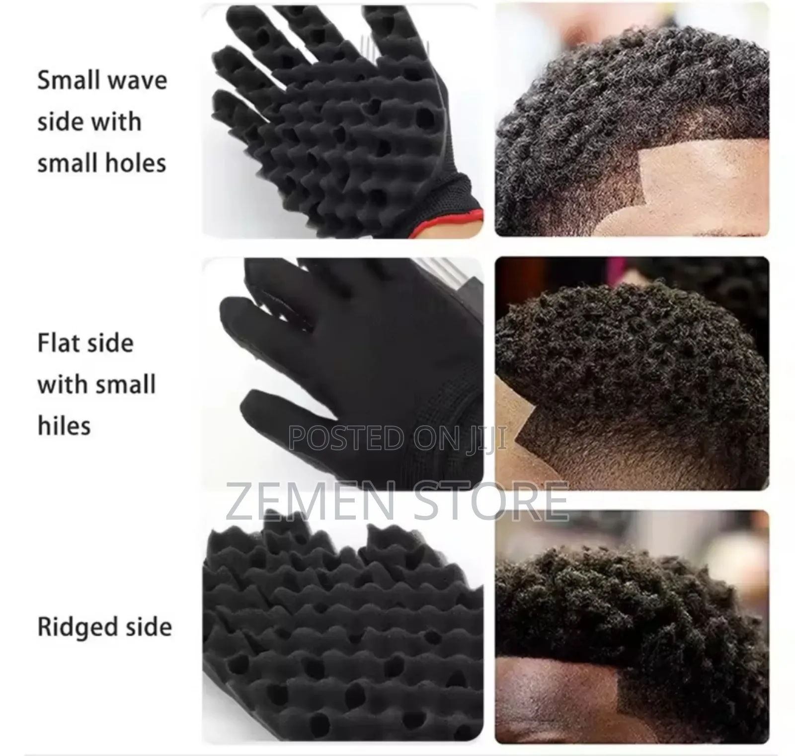 Double-Sided Hair Curl Sponge Glove – Magic Twist Brush for Afro Hair