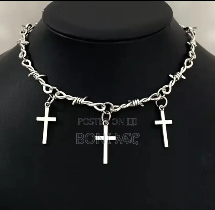 Cross Choker Necklace